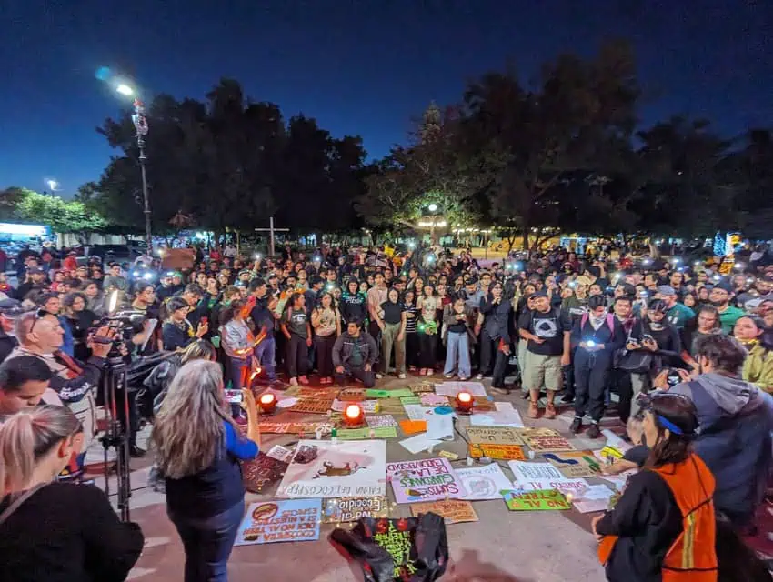 Protest against the Ghost Train