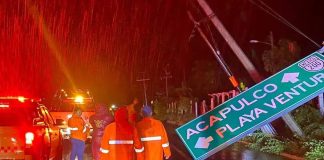 Two people were killed in the municipality of Tlacoachistlahuaca when a mudslide swept away their home on Monday night.