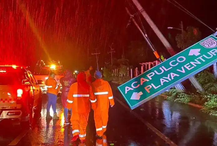 Two people were killed in the municipality of Tlacoachistlahuaca when a mudslide swept away their home on Monday night.