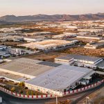 Aerial view of a Saltillo, Mexico industrial park