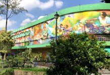 Mural at the Mercado Juárez in La Juárez, Mexico City