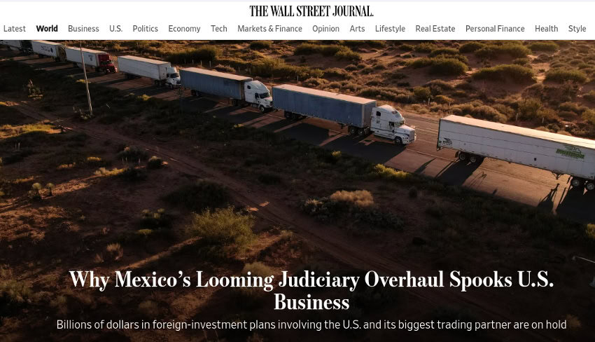 Captura de pantalla del informe del WSJ