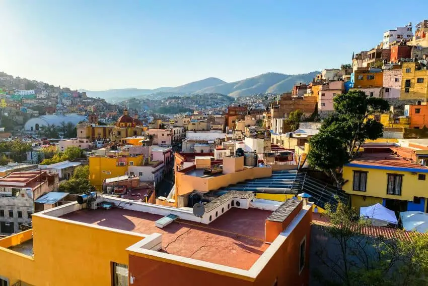 Vista de la ciudad de Guanajuato