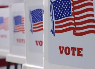 Ballot boxes in U.S. election