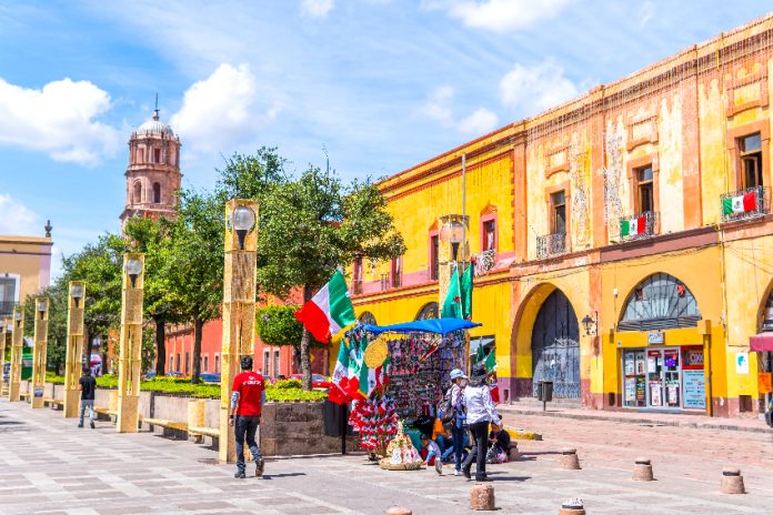 Querétaro historic center plaza