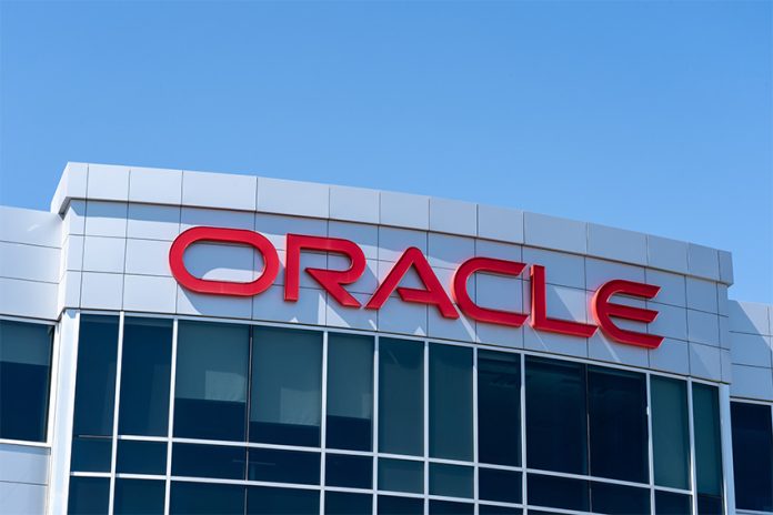 Image of the top of an Oracle building