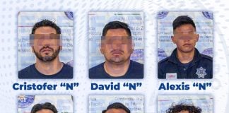 Mugshots of six Taxco police charged with murder and kidnapping