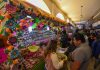 Mexicans shopping for Day of the Dead