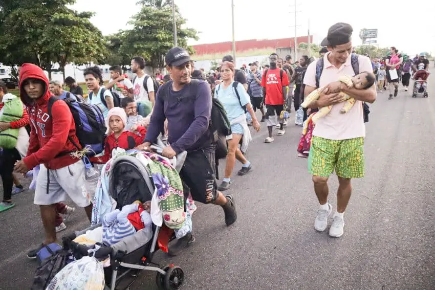 Frustrated by CBP One, a second migrant caravan departs Chiapas