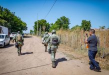 Sedena said that the soldiers returned fire "in defense of their physical safety" and killed 19 aggressors. The other gunmen managed to escape, the ministry said.