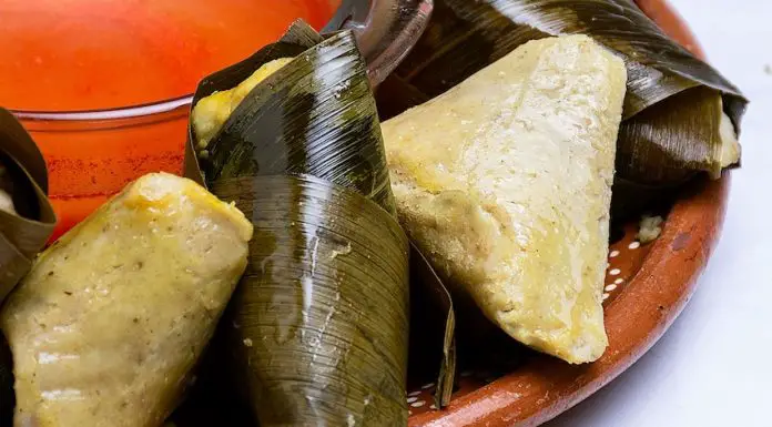 Similar to a tamal but served with salsa and crema, the corunda will have you moving to Michoacán.