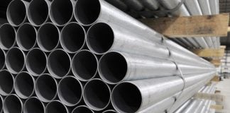 Steel tubes, probably produced in Mexico