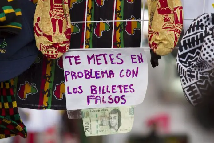 Almost half of the phony bills identified between January and September were located in just three federal entities: Mexico City, México state and Jalisco.