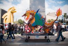 Watch as Paseo de la Reforma transforms into a magical world of color during the Parade of Alebrijes on Oct. 19.