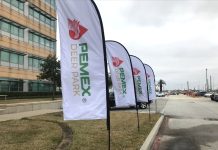 Pemex signage at Deer Park refinery