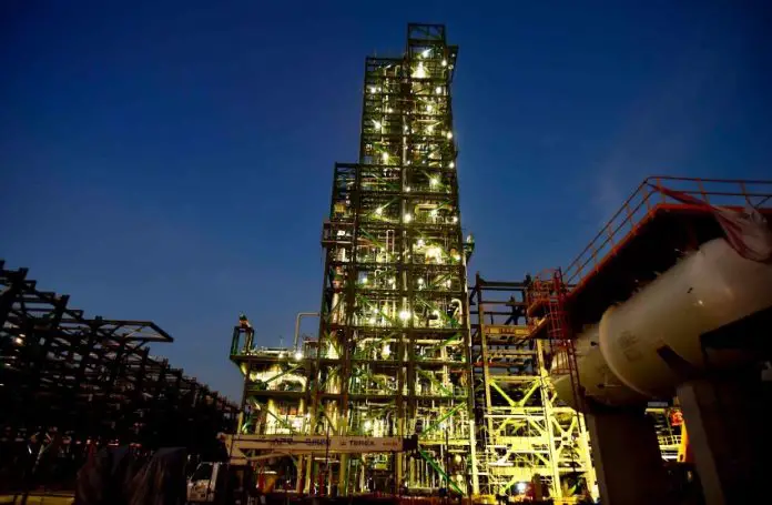 Pemex's Olmeca Refinery in the Dos Bocas Port in Paraiso, Tabasco. (Presidencia/Cuartoscuro)