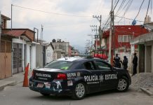 A police raid in Mexico City