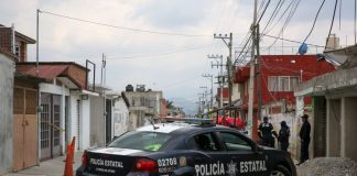 A police raid in Mexico City