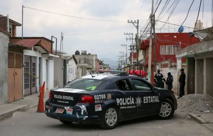 A police raid in Mexico City