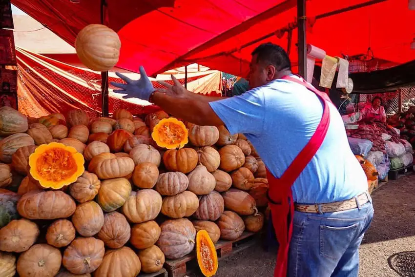 Mexican pumpkin market