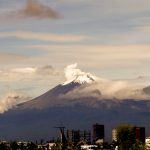 View of Popocatépetl from Puebla