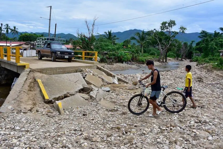 Hurricane John affected 270,000 residents of Guerrero, half of them in Acapulco.