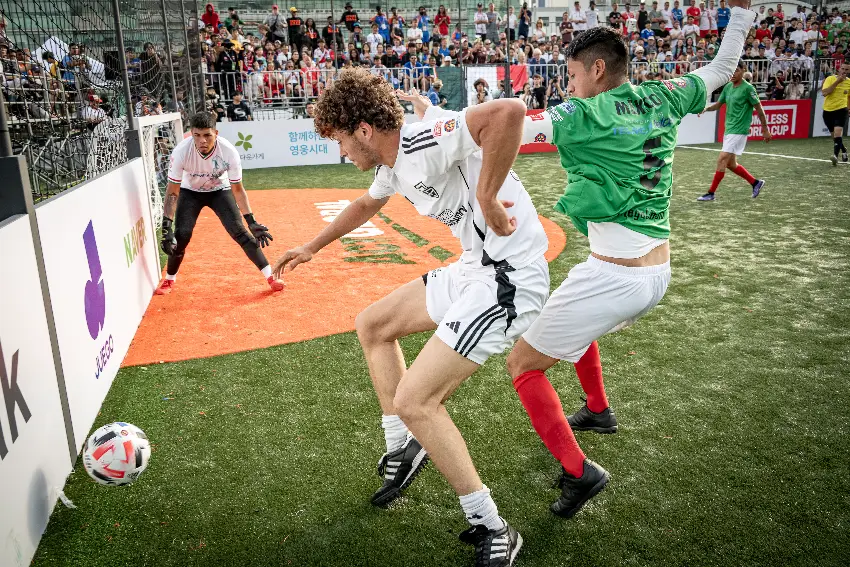 Mexico soccer players at the Homeless World Cup