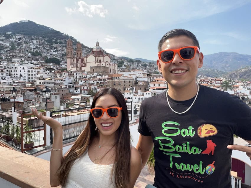 Jenny Frausto-Aguayo y Kevin Frausto en Taxco