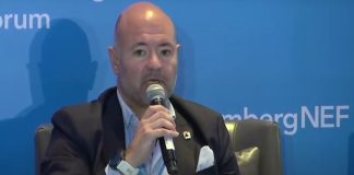 Jorge Vallejo CEO of BYD Mexico speaking at the BloombergNEF forum in Monterrey, Mexico