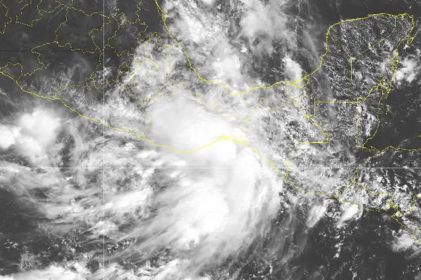 Tropical depression forecast to strengthen, make landfall in Oaxaca