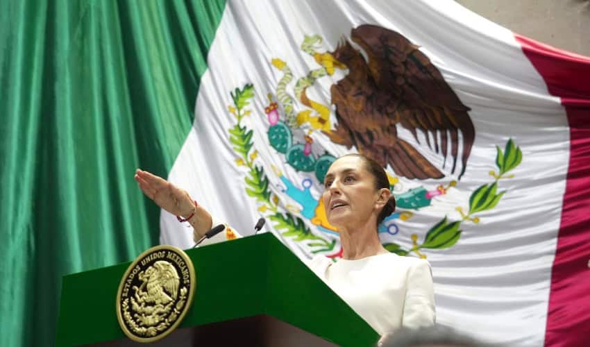 Claudia Sheinbaum takes the oath of office as president of Mexico