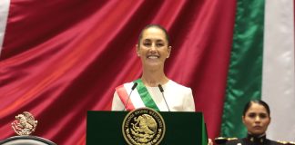President Claudia Sheinbaum at her inauguration