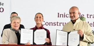 Sheinbaum inaugurating preliminary studies for the Mexico-Querétaro train line