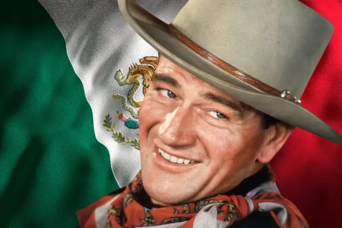 John Wayne as a Mexican cowboy