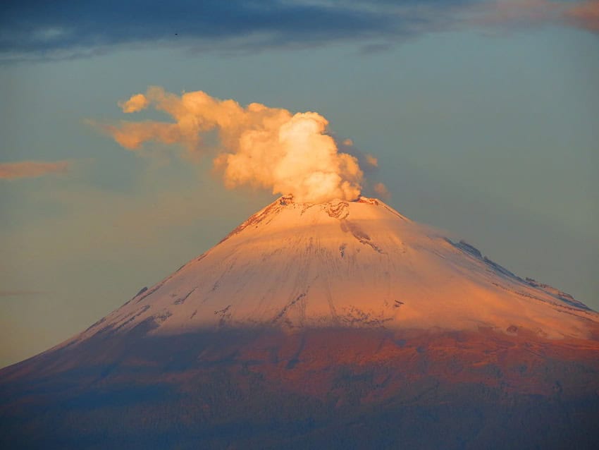 Popocatépetl fumarole on October, 2012