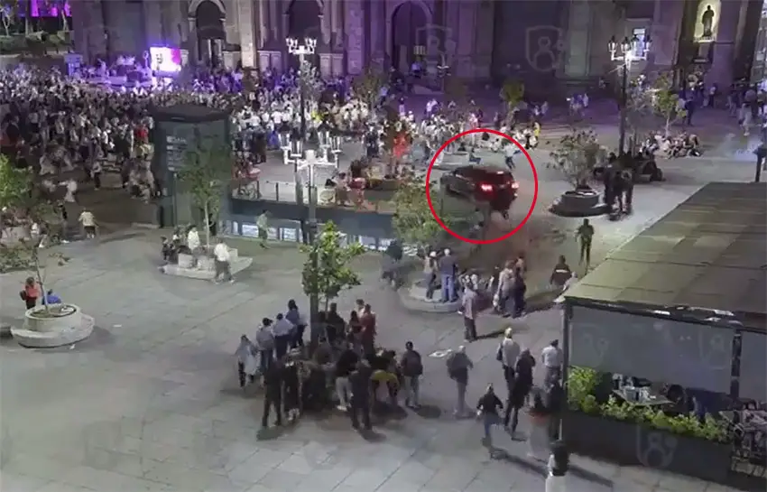 16 injured after vehicle rams crowd outside Guadalajara cathedral