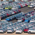 A huge lot full of cars ready for export in Mexico