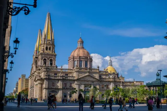 Rear view of the Guadalajara cathedral