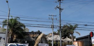 The scene of a massacre at the Los Cantaritos bar in Querétaro on Saturday