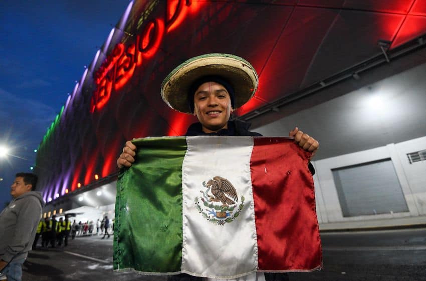 Fans went all out to support Mexico at the Nemesio Díez Stadium in Toluca, México state on Tuesday.