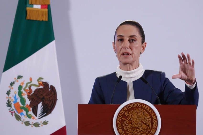A portrait of the Mexican president, Dr. Claudia Sheinbaum