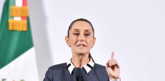 Sheinbaum during the Nov. 26, 2024, mañanera