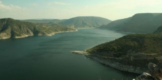 The Zimapán dam in Hidalgo, Mexico.