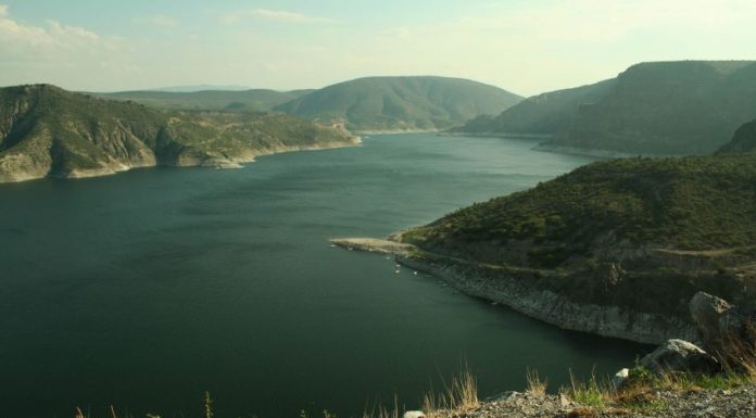 The Zimapán dam in Hidalgo, Mexico.