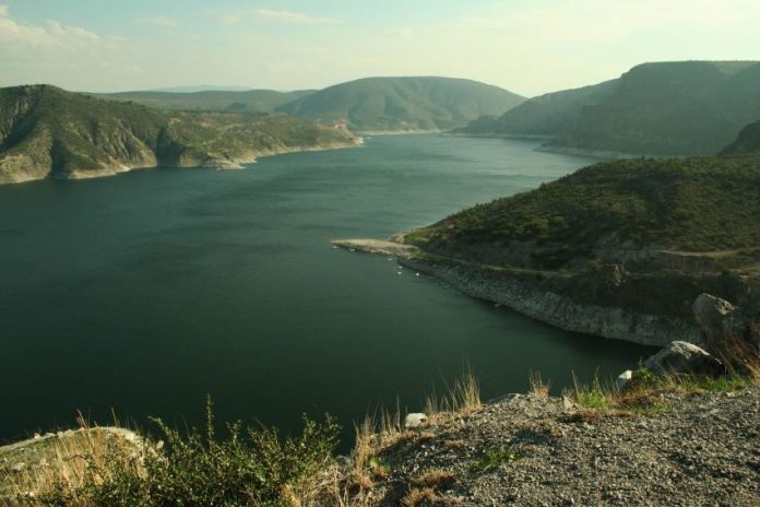 The Zimapán dam in Hidalgo, Mexico.