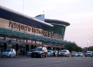 Façade of one of the Mexican airports run by GAP.