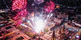 Guadalajara December fireworks display