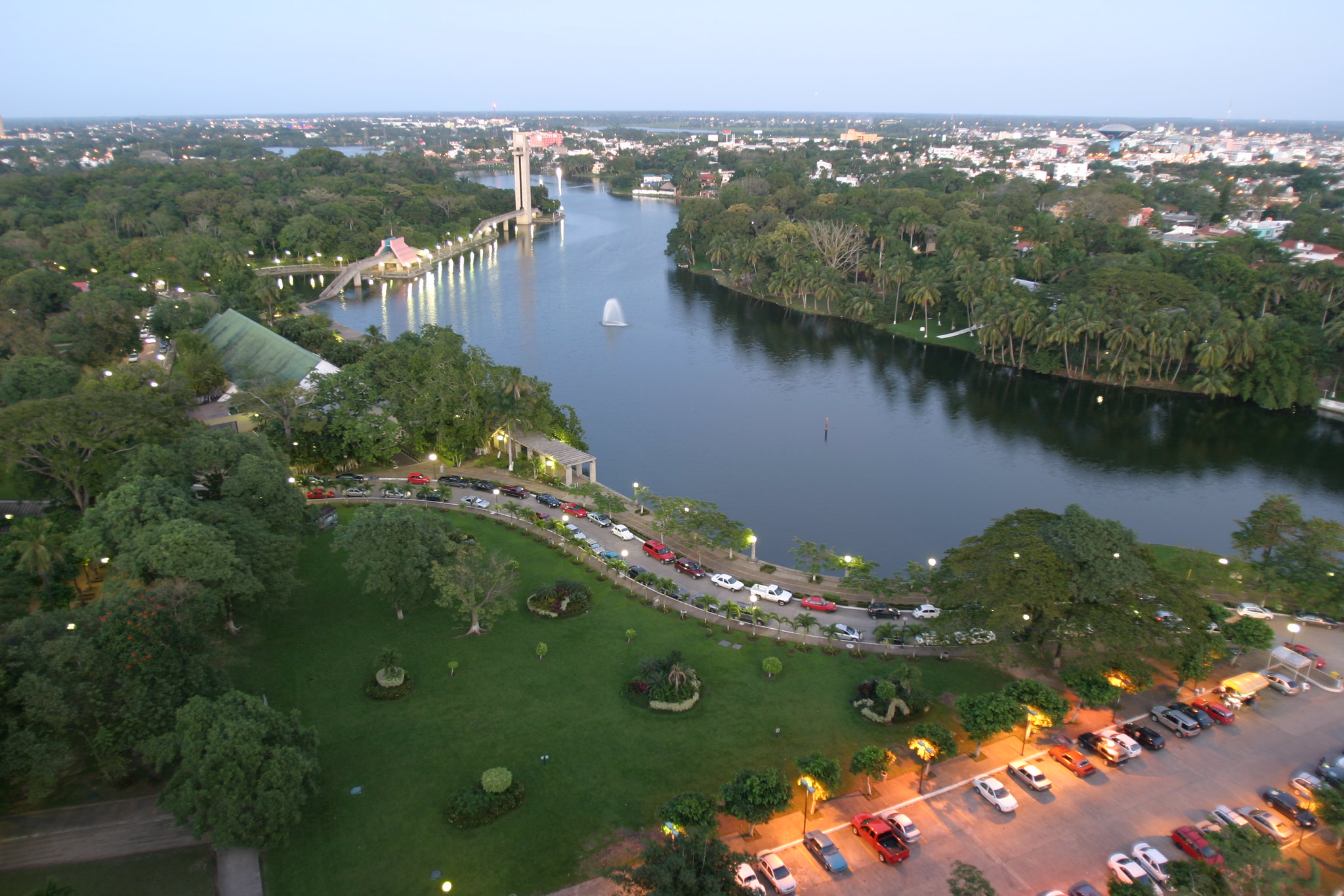 Aerial view of Villahermosa