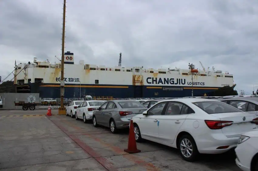 According to the newspaper El Financiero, nearly half of new imported vehicles coming into Mexico arrive from China. 