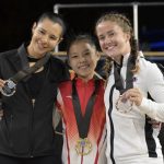 Mexican parkour athlete Ella Bucio won gold in the speed category and silver in the freestyle category at the second annual FIG Parkour World Championships in Japan on Saturday.